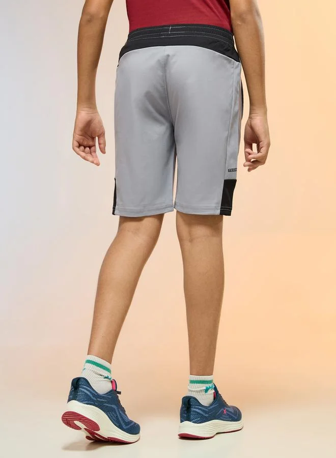 Technosport  Boys Slim Fit Sports Shorts With Ts Flexi for Men | Best Price UAE